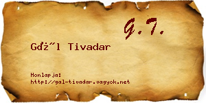 Gál Tivadar névjegykártya